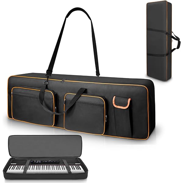 Amazon.co.jp: Aleemin 88キーキーボードケース キャスター付き (53